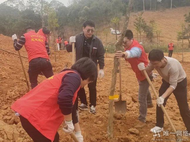 党建红赋能生态绿:壹号娱乐携手共建绿美东莞植树主题党日活动